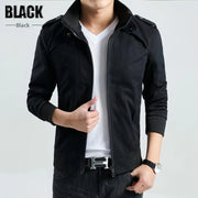 Herren Jacke mit Stehkragen und Taschen