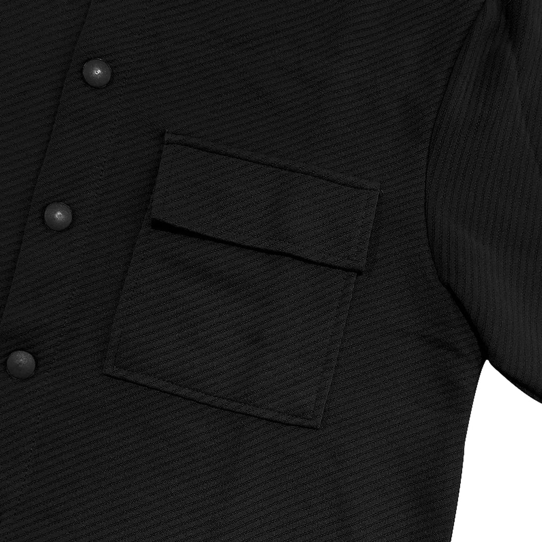 Herren Jacquard-Strickjacke mit Reverskragen – Detailansicht 4