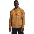 Herren Kapuze Under Armour Rival Fleece Ocker - Sport & Freizeit