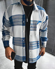 Herren Karo-Hemdjacke mit Brusttasche