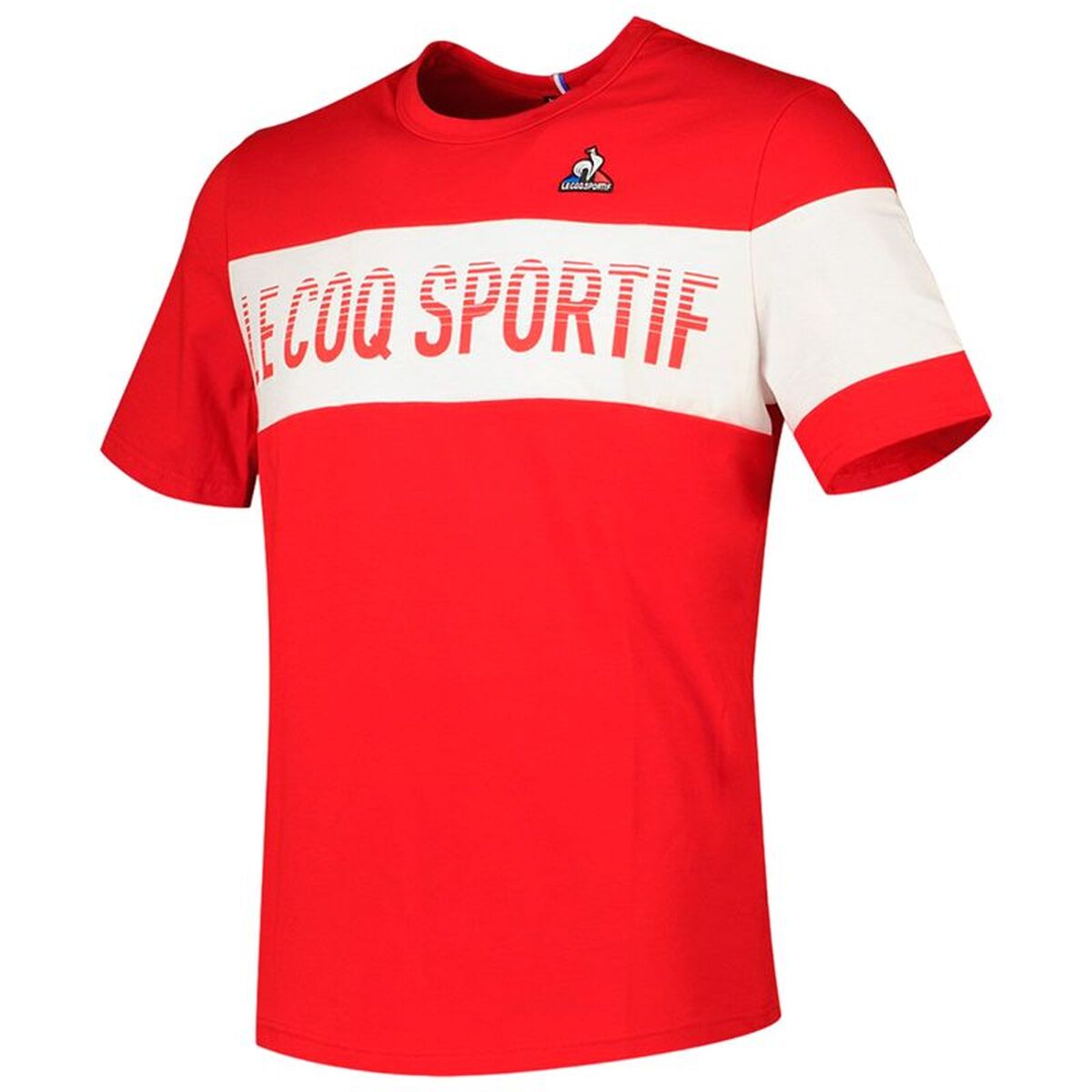 Herren Kurzarm T Shirt Le Coq Sportif Rot - Mode & Accessoires