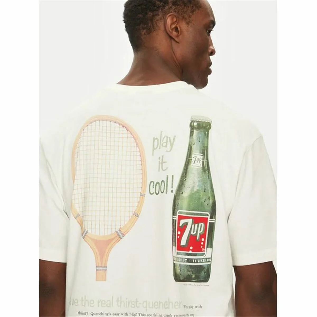 Herren Kurzarm-T-Shirt Only & Sons Ons7Up Rlx Ss Beige – Produktansicht 2