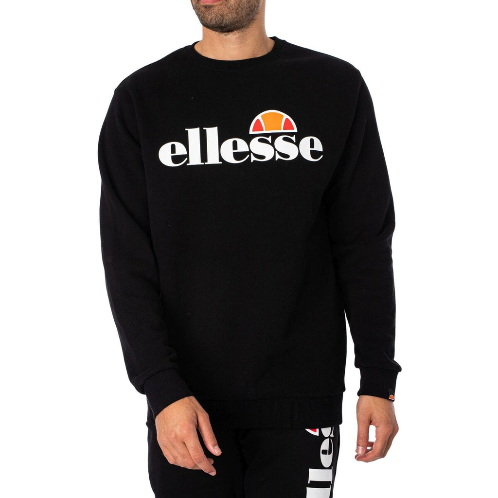 Herren Langarm T Shirt Ellesse SL Succiso Schwarz - Sport & Freizeit