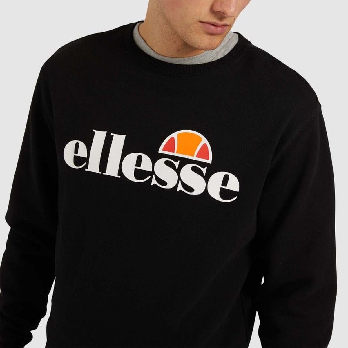 Herren Langarm T Shirt Ellesse SL Succiso Schwarz - Sport & Freizeit