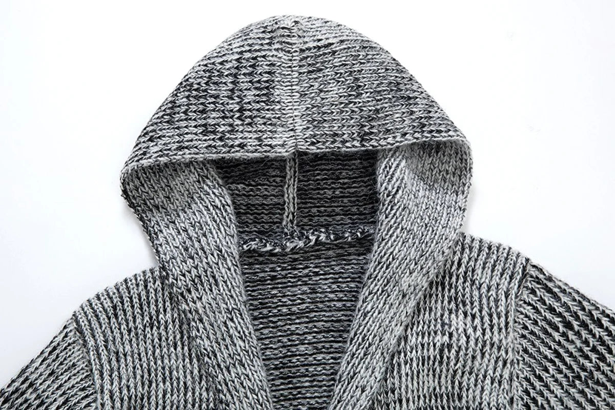 Herren Long-Cardigan mit V-Ausschnitt – Produktansicht 3