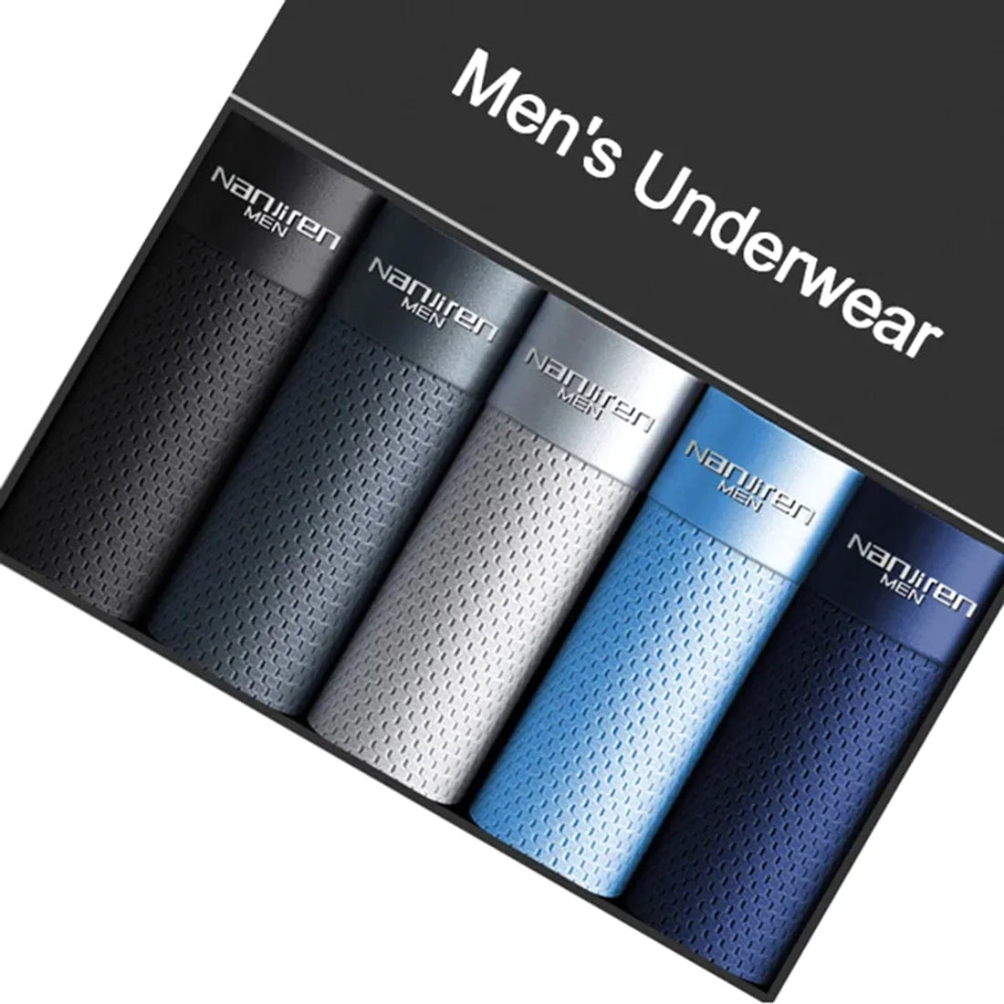Herren Mesh-Unterwäsche, atmungsaktives Set – Detailansicht 5