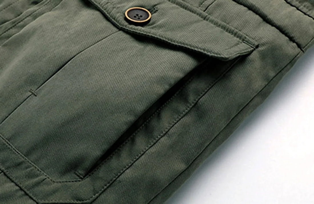 Herren Plus-Size-Jacke aus Baumwolle & Lammwolle – Detailansicht 4