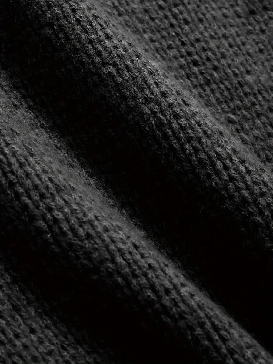 Herren Retro-Strickpullover locker geschnitten – Detailansicht 3