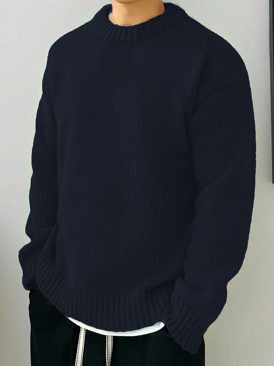 Herren Retro-Strickpullover locker geschnitten – Produktansicht 3
