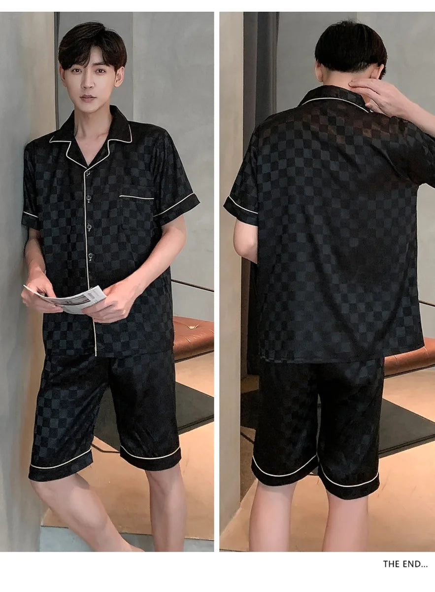Herren Sommer-Pyjama 2-teilig