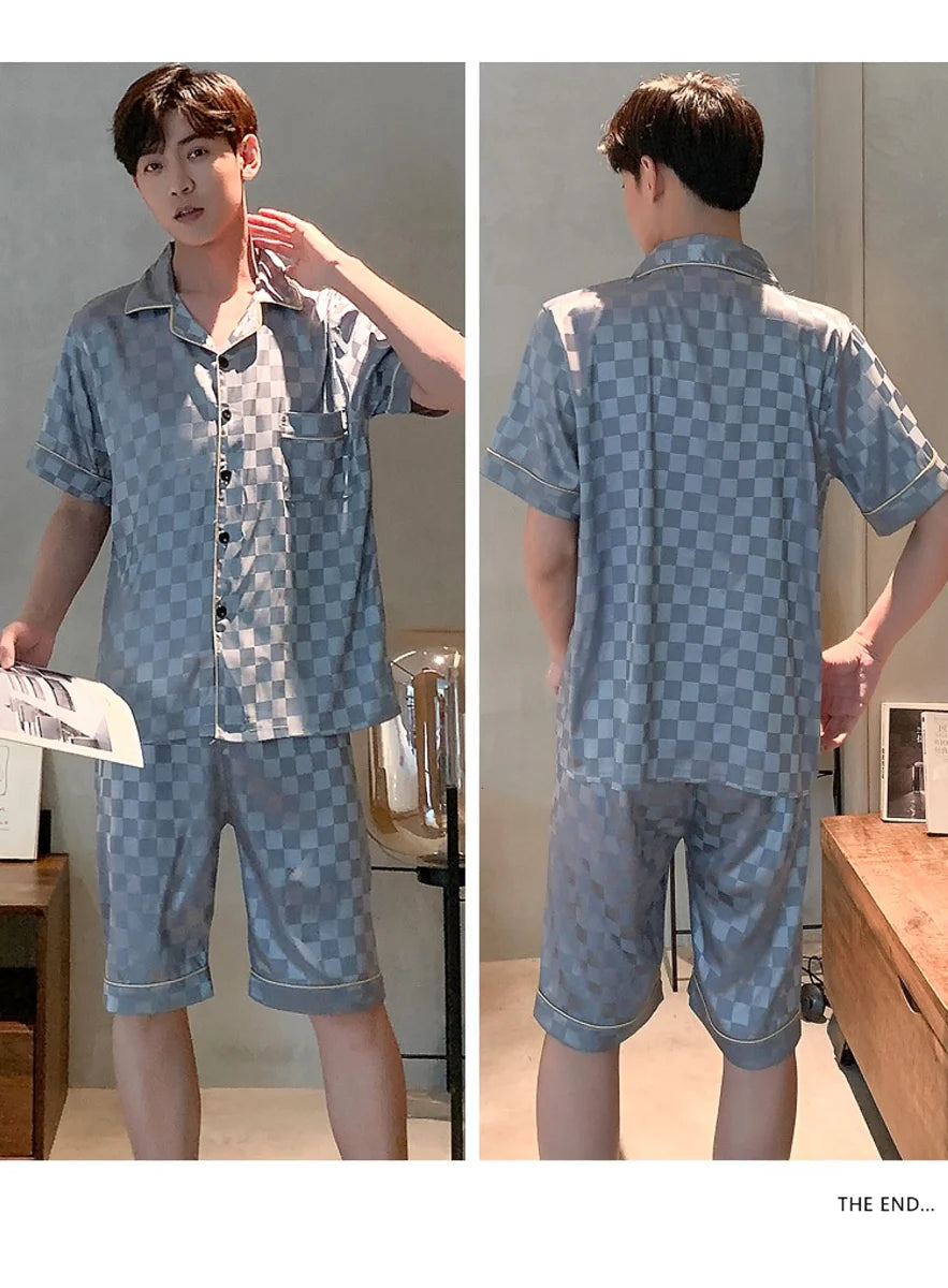Herren Sommer-Pyjama 2-teilig