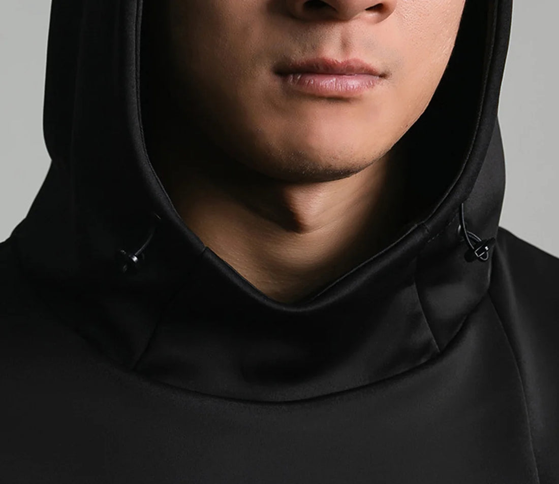 Herren Sportpullover mit hohem Kragen – Detailansicht 4