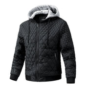 Herren Steppjacke mit abnehmbarer Kapuze
