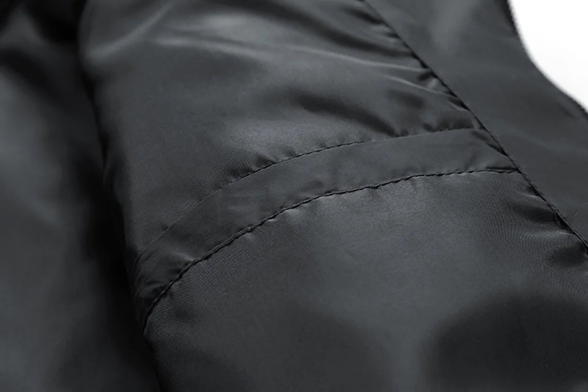 Herren Steppjacke mit abnehmbarer Kapuze – Produktansicht 3