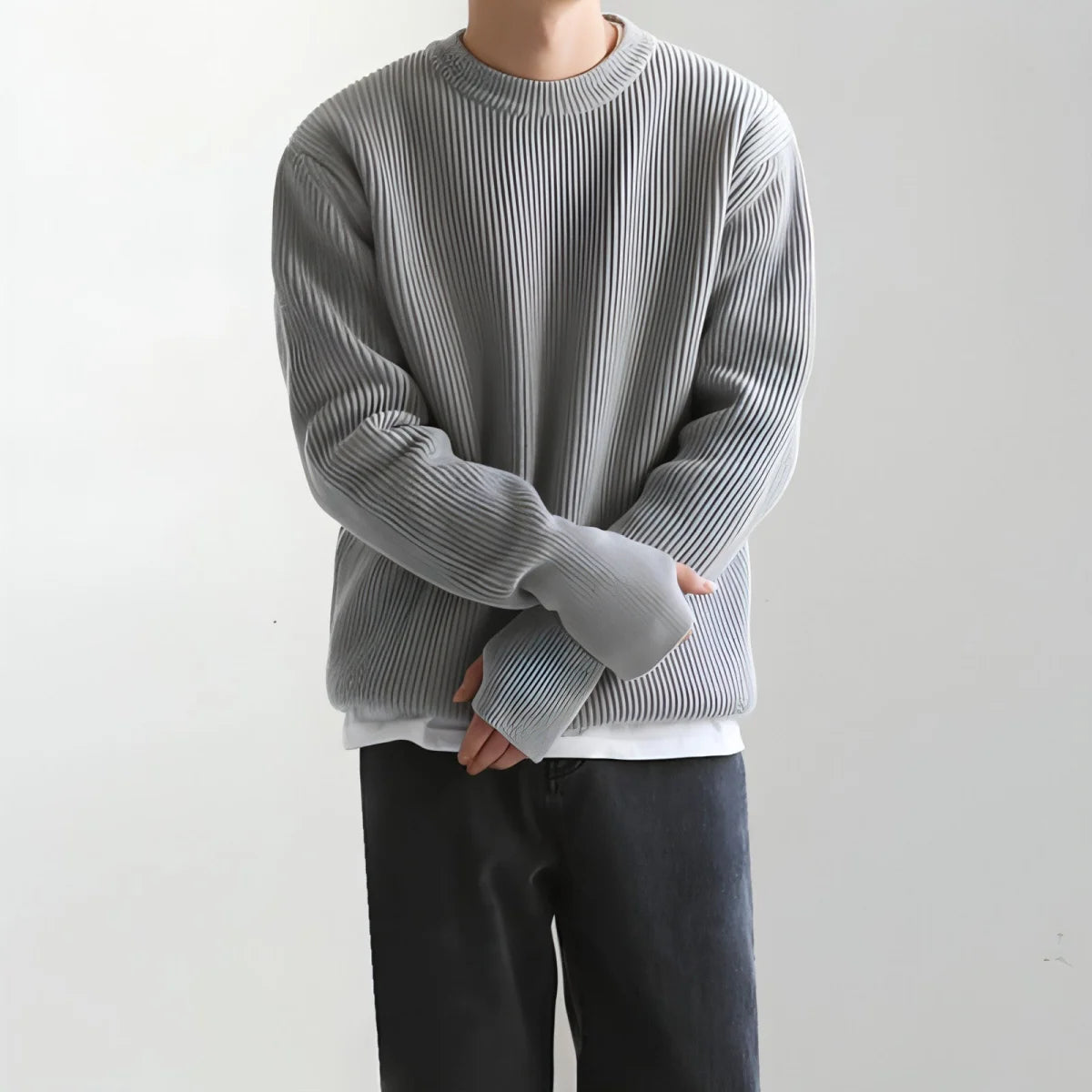 Herren Strickpullover im koreanischen Stil