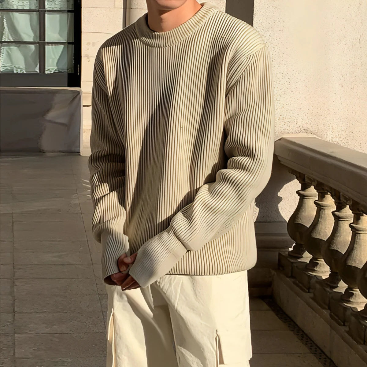 Herren Strickpullover im koreanischen Stil