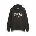 Herren Sweater Kapuze Puma Squad Fl Schwarz