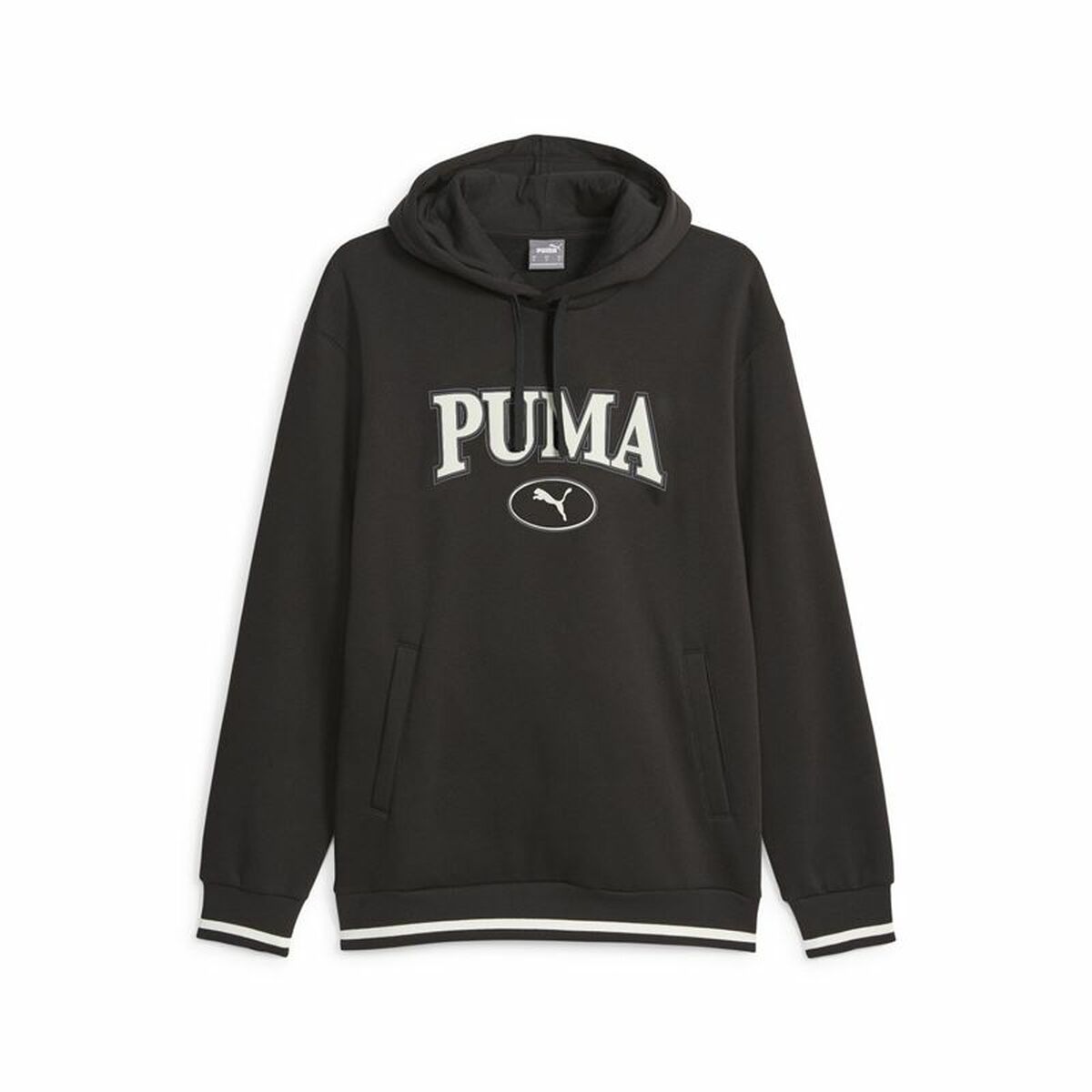 Herren Sweater Kapuze Puma Squad Fl Schwarz