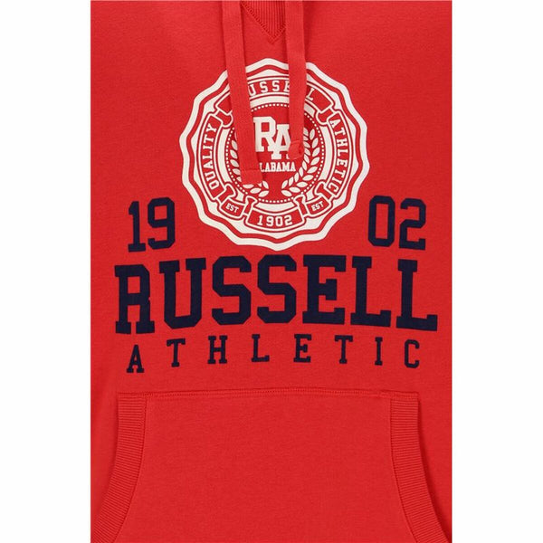 Herren Sweater Kapuze Russell Athletic Ath 1902 Rot - Sport & Freizeit