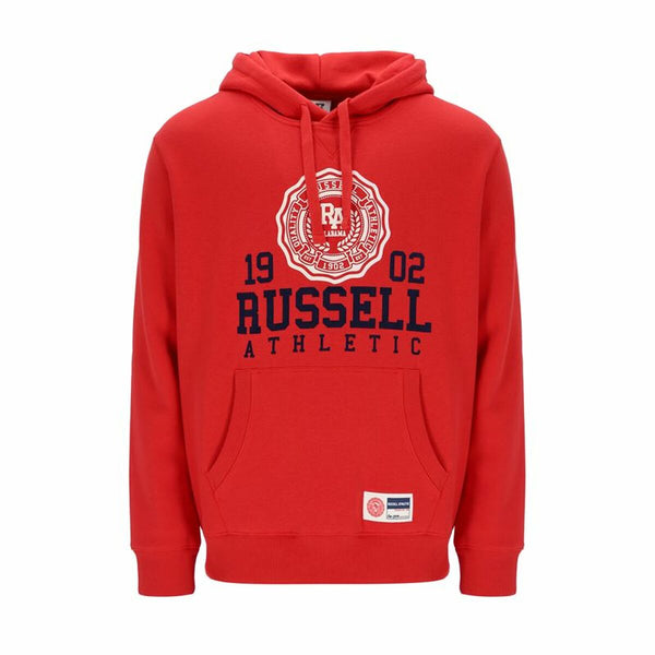 Herren Sweater Kapuze Russell Athletic Ath 1902 Rot - Sport & Freizeit