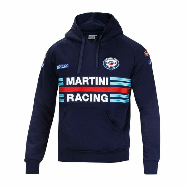 Herren Sweater Kapuze Sparco Martini Racing Marineblau - Sport & Freizeit