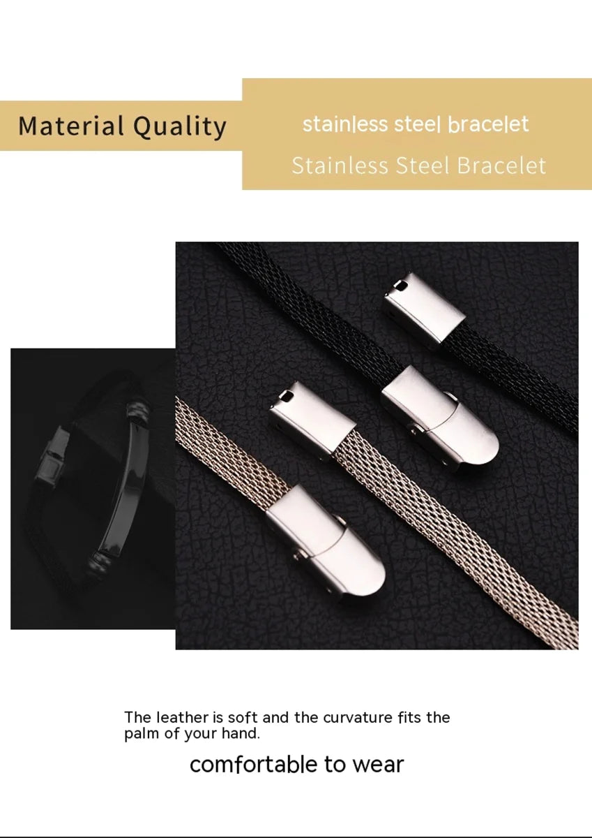 Herren Vintage-Armband aus Edelstahl – Detailansicht 2