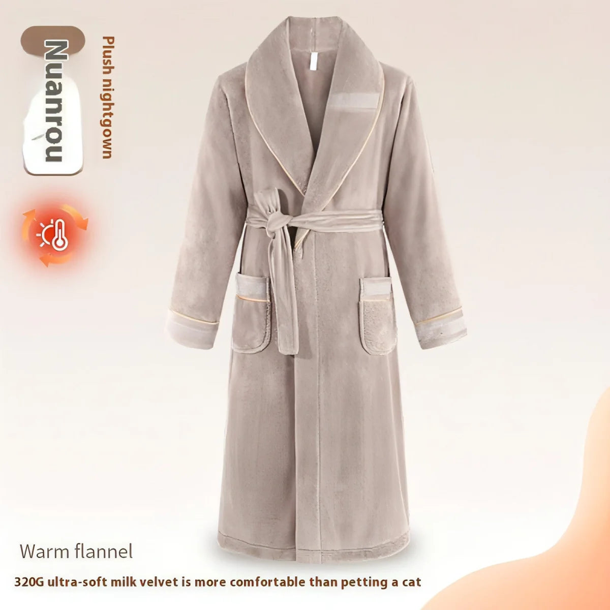 Herren Winter-Homewear mit Fleecefutter