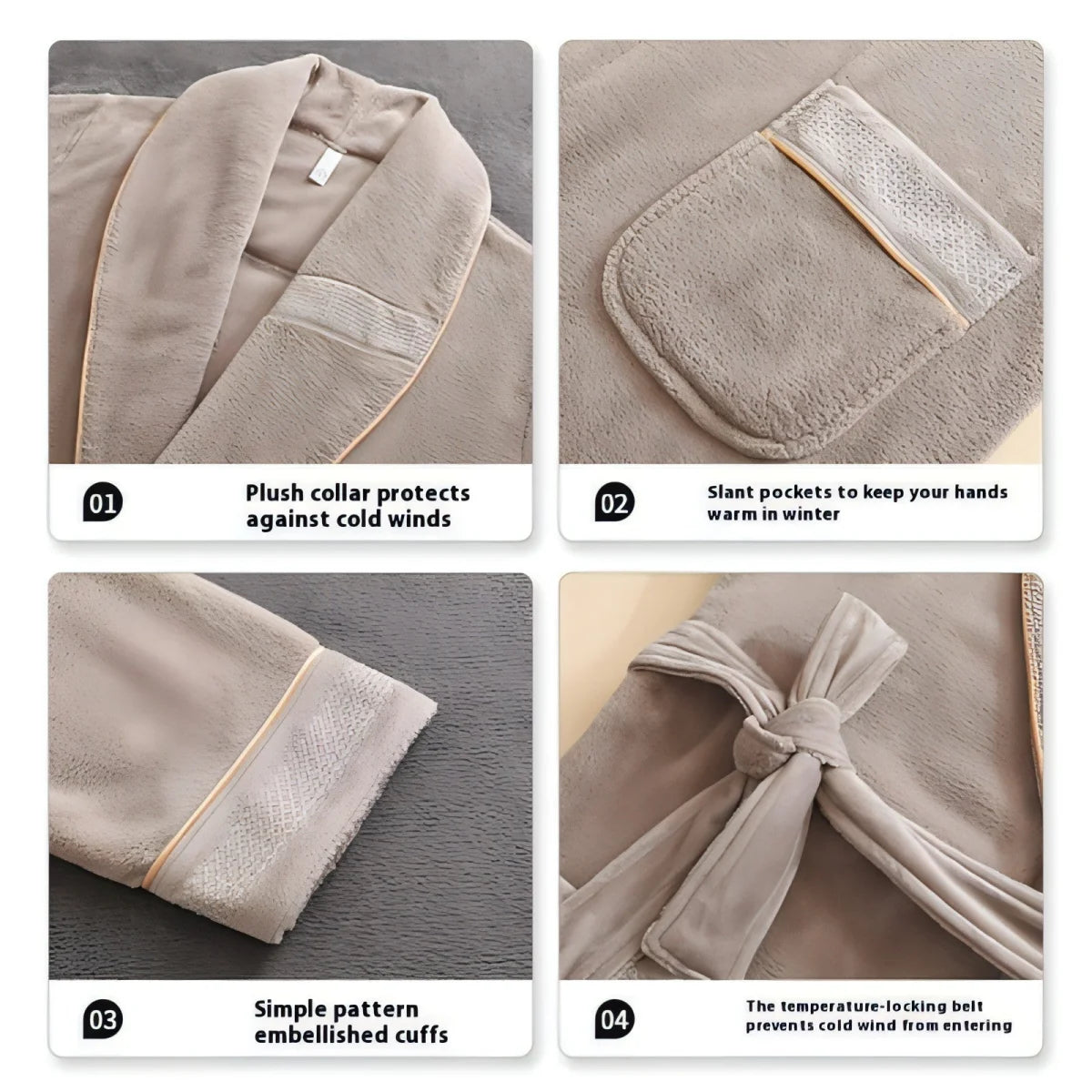 Herren Winter-Homewear mit Fleecefutter