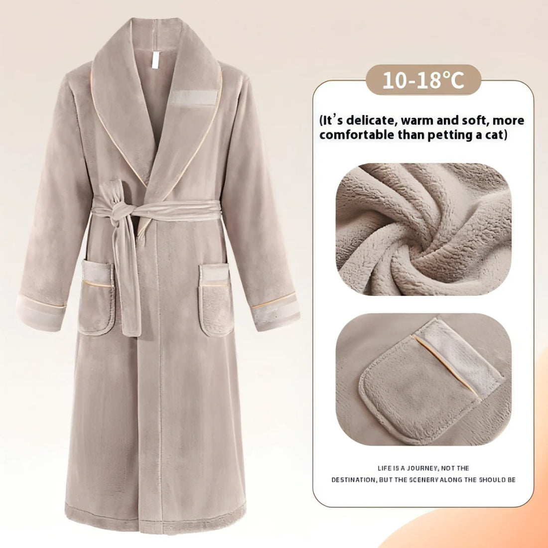 Herren Winter-Homewear mit Fleecefutter – Detailansicht 5