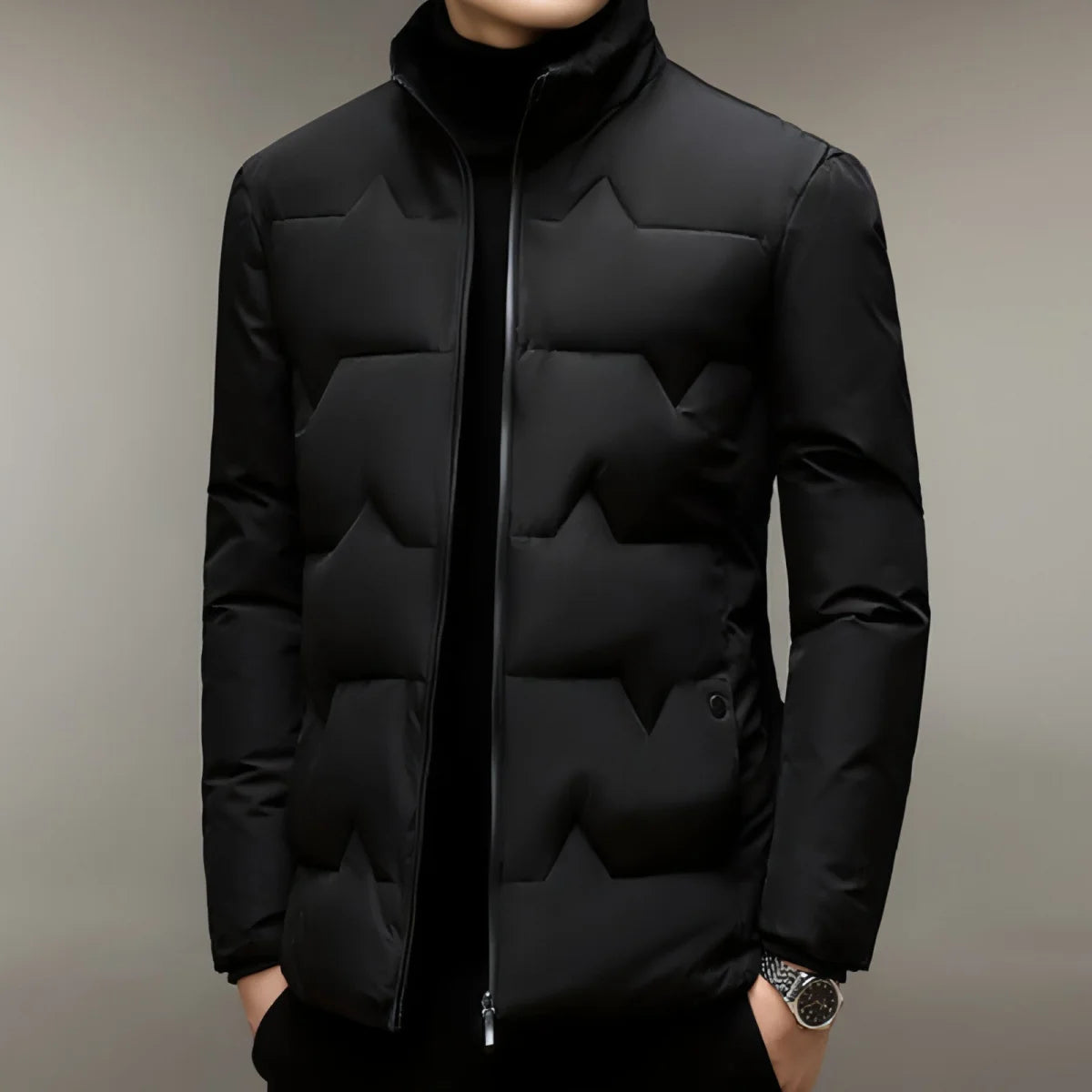 Herren Winterjacke mit Baumwollwattierung