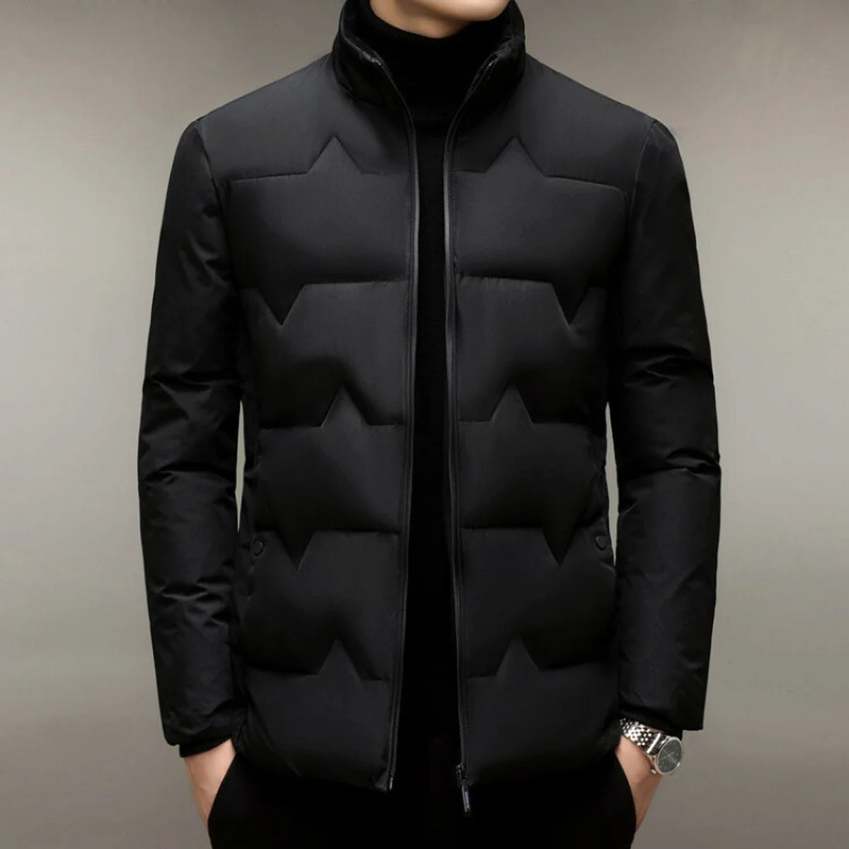 Herren Winterjacke mit Baumwollwattierung