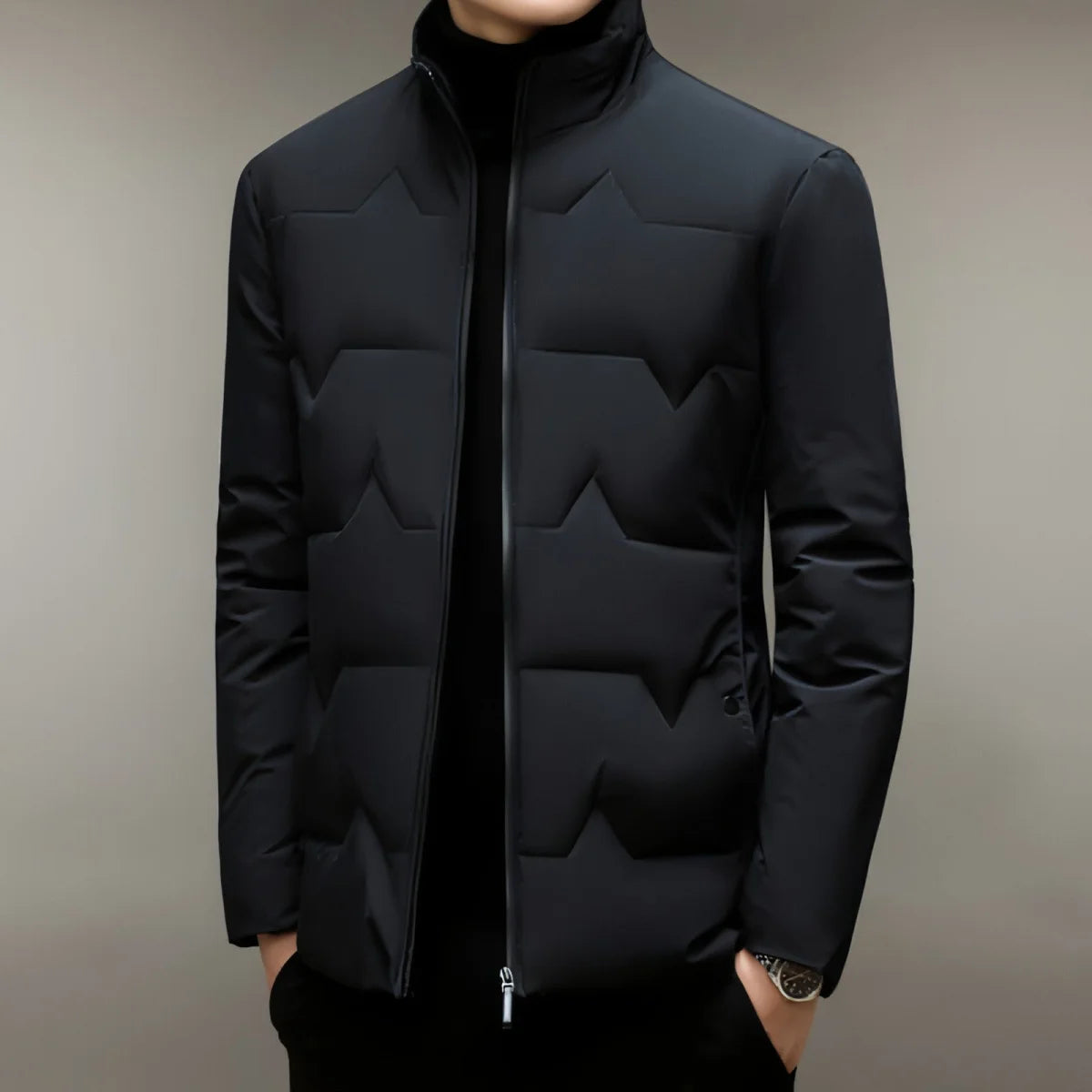 Herren Winterjacke mit Baumwollwattierung