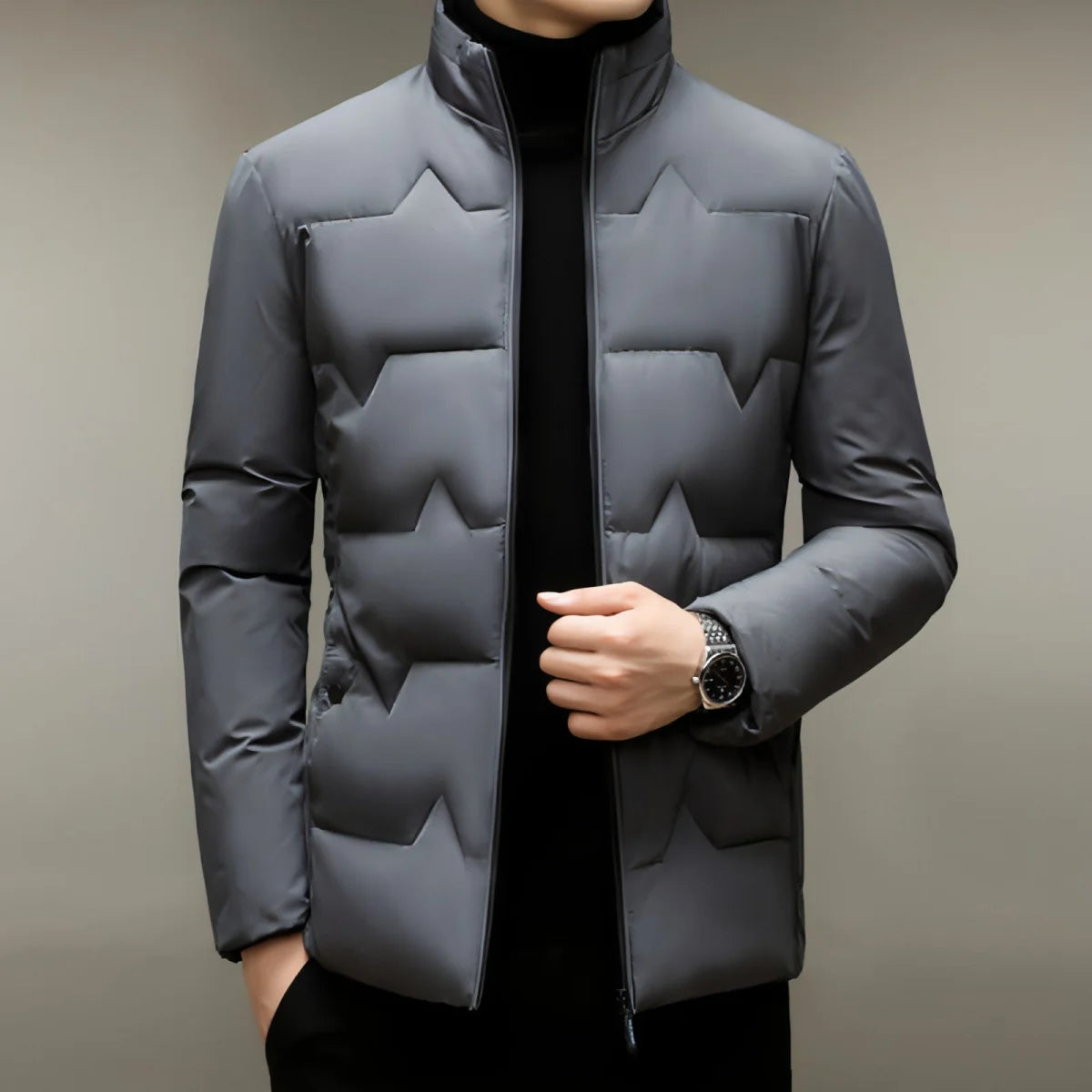 Herren Winterjacke mit Baumwollwattierung – ausgewählte Produktansicht