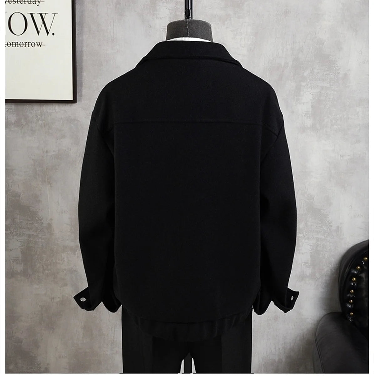 Herren Wolljacke mit Reverskragen – Produktansicht 4