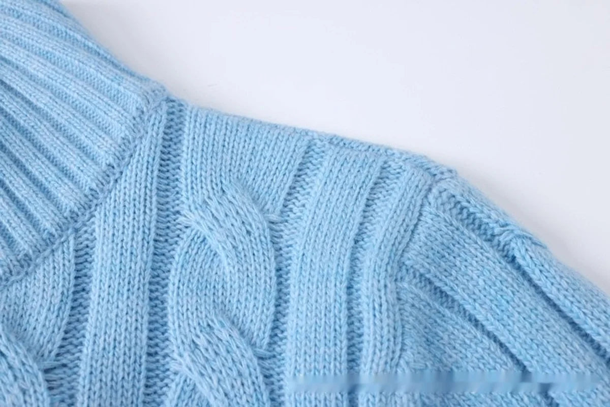 Herren Zopfstrickpullover mit halbem Reißverschluss – Produktansicht 4