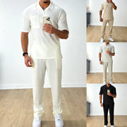 Herren Zweiteiler mit Kurzarm-Poloshirt & Hose
