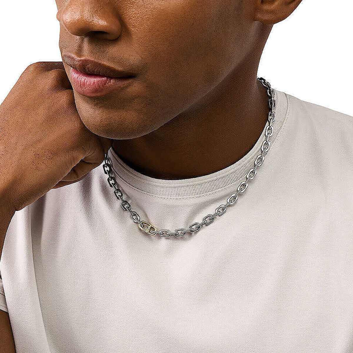 Herrenhalsband Emporio Armani EGS3147040 Silberfarben - Mode & Accessoires