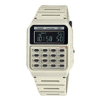 Herrenuhr Casio Calculator Edgy Collection Cream - Mode & Accessoires