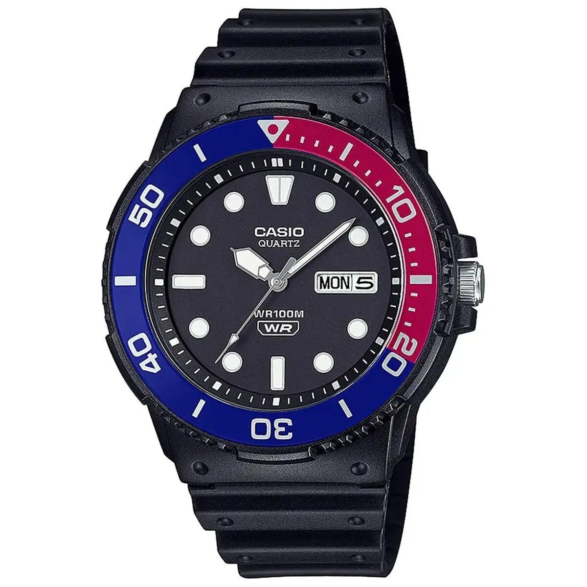 Casio Herrenuhr Sportlich Schwarz 45 mm Harzarmband - Uhren Mann