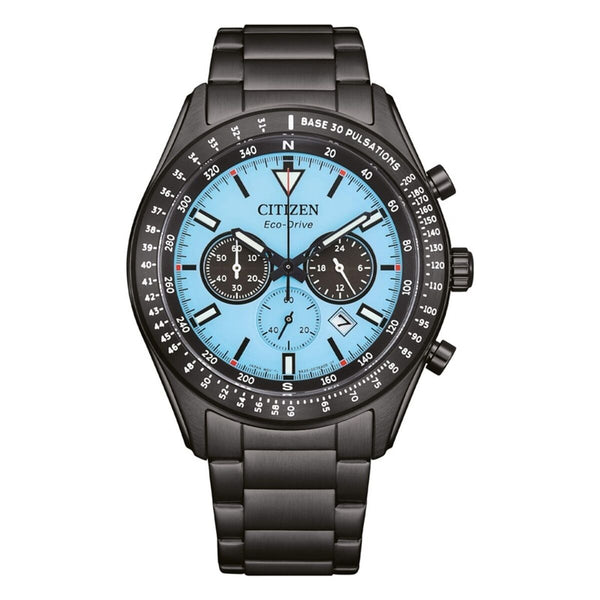 Herrenuhr Citizen Rescue Chrono Eco-Drive Schwarz 43mm - Mode & Accessoires