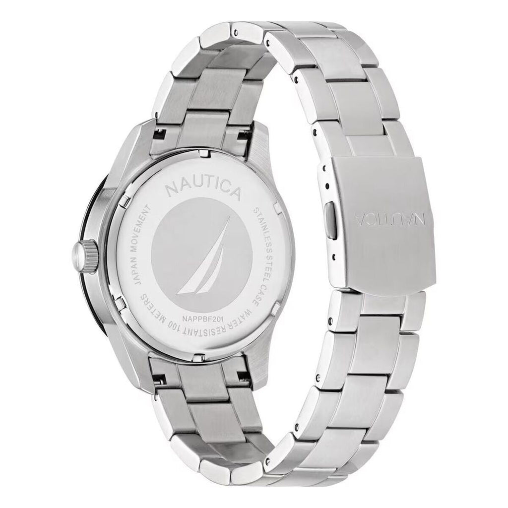Herrenuhr Nautica Silberfarben 42 mm Elegant - Mode & Accessoires