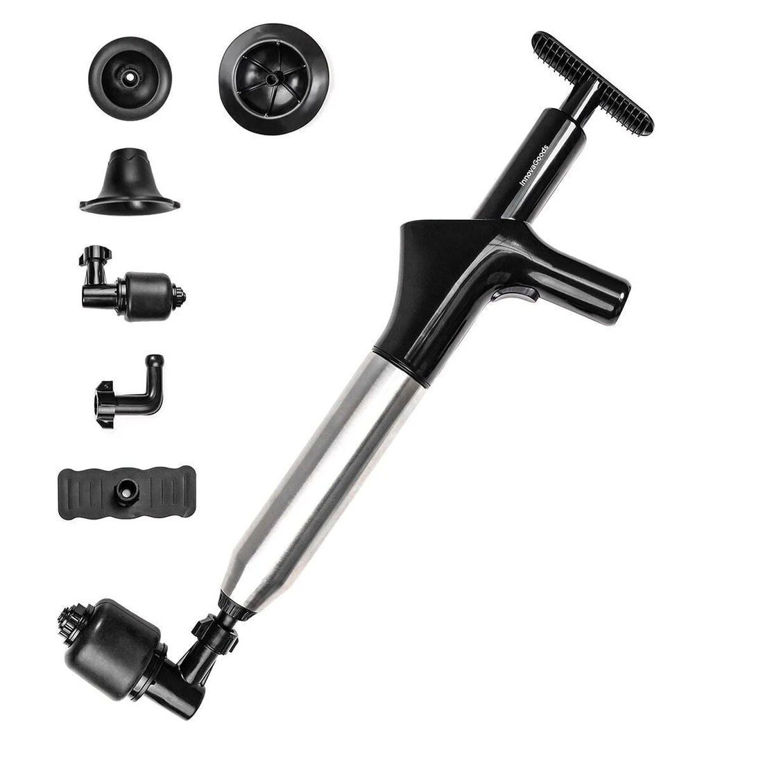 Druckluft-Abflussreiniger Jetpro mit Manometer – Detailansicht 5