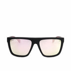 Hugo Boss Herrensonnenbrille Modell mit schwarzen Fassungen und pink mirrored Linsen