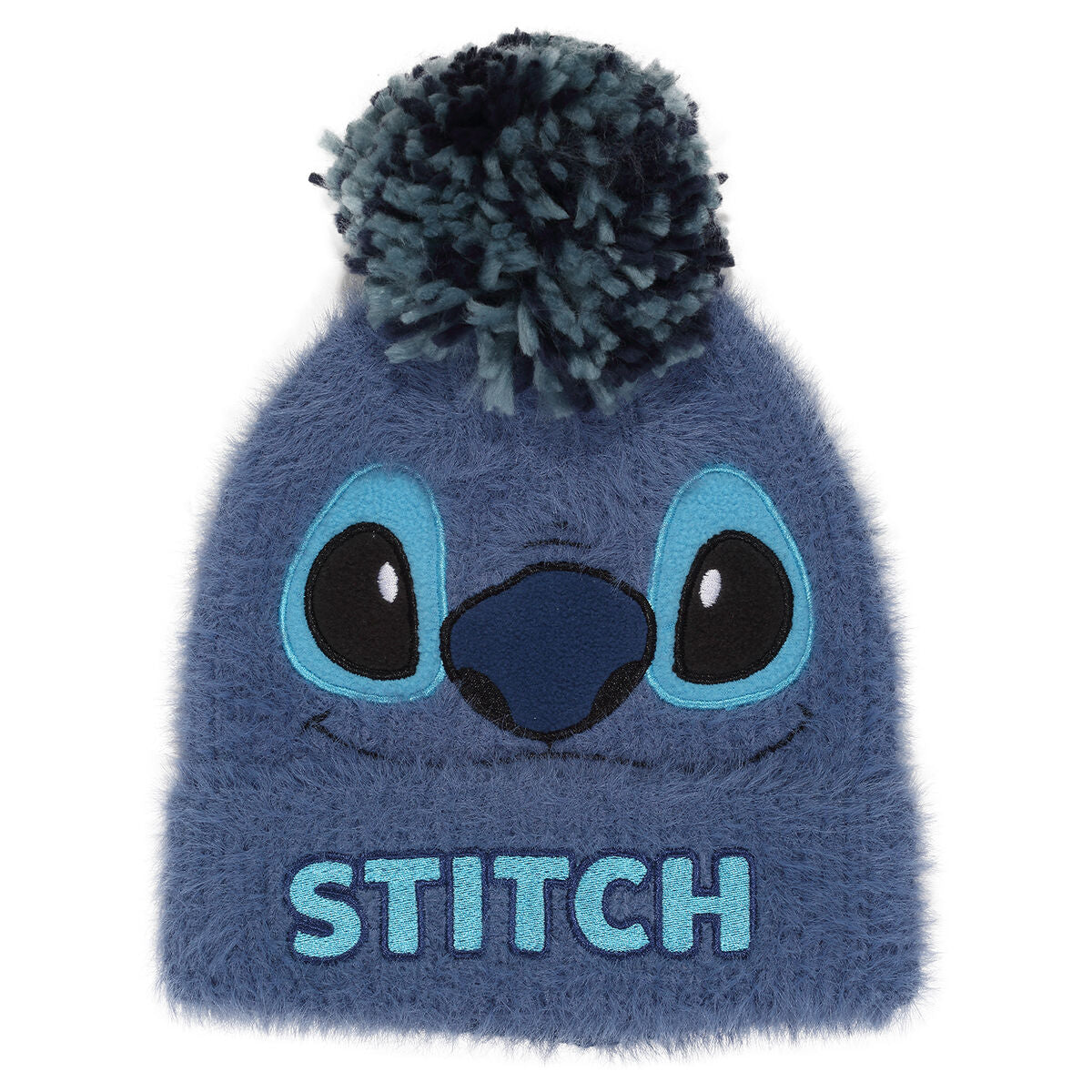 Hut Stitch Fluffy Pom Beanie Unisex Blau Acryl