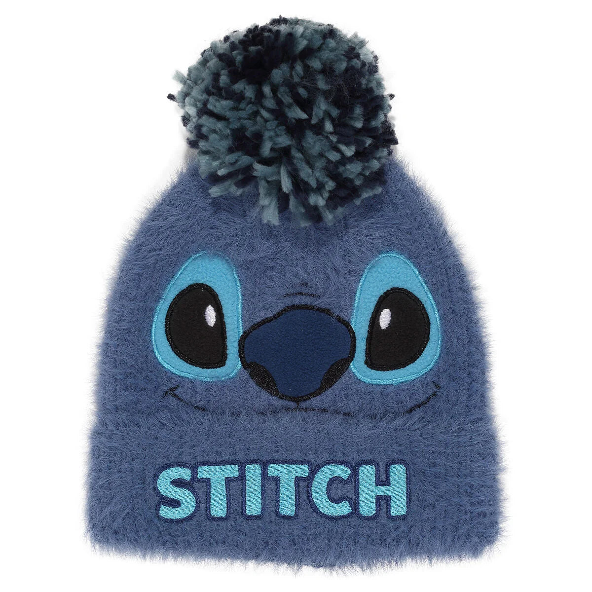 Hut Stitch Fluffy Pom Beanie Unisex Blau Acryl