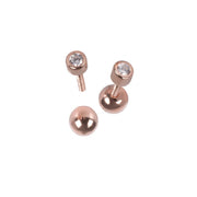Illumi Dot Ohrringe – Roségold und Silber