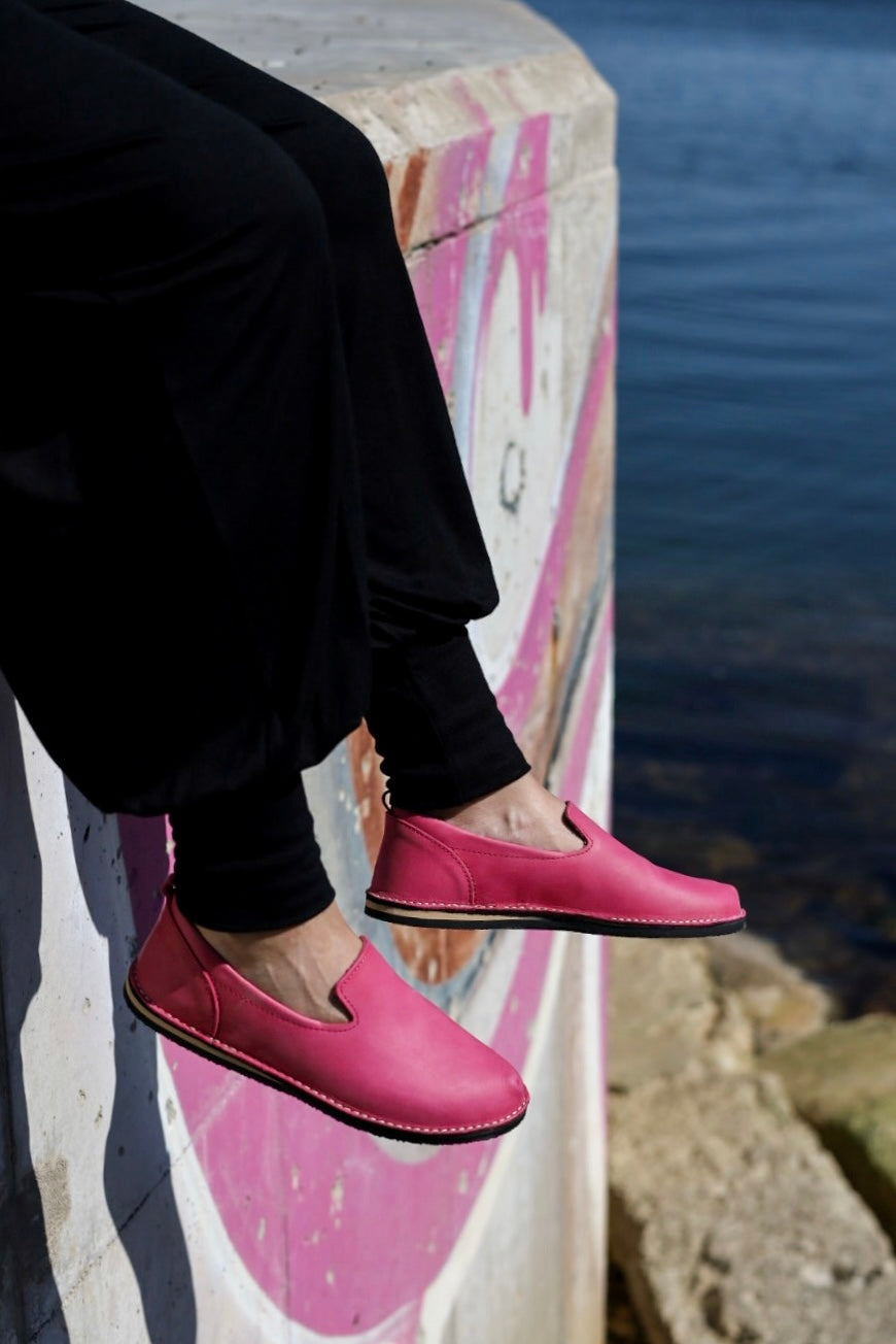 London Classic Schuhe im TOKU-Stil – Rosa – Detailansicht 1