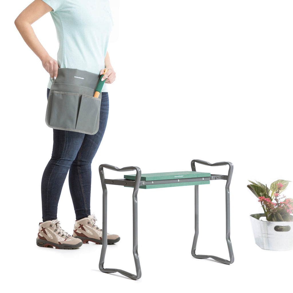 InnovaGoods 3-in-1-Garten-Kniebank mit Werkzeugtasche