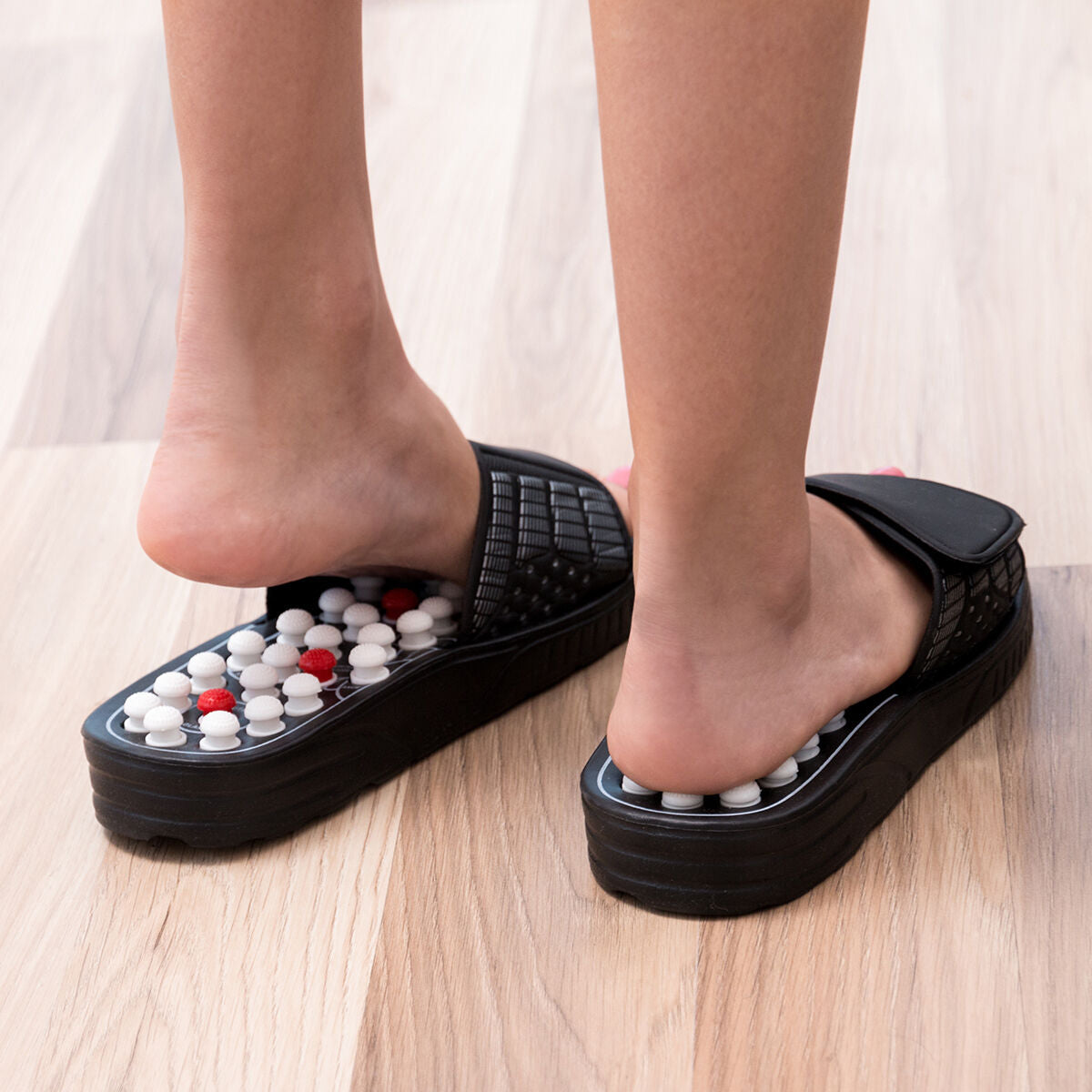 InnovaGoods Akupressur Schuhe Slicu – Ergonomisch Schwarz
