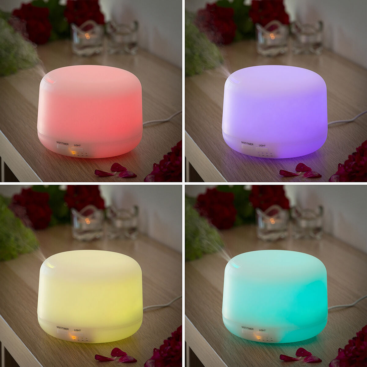 InnovaGoods Multicolor-LED Aroma Diffusor 400 ml - Dekoration
